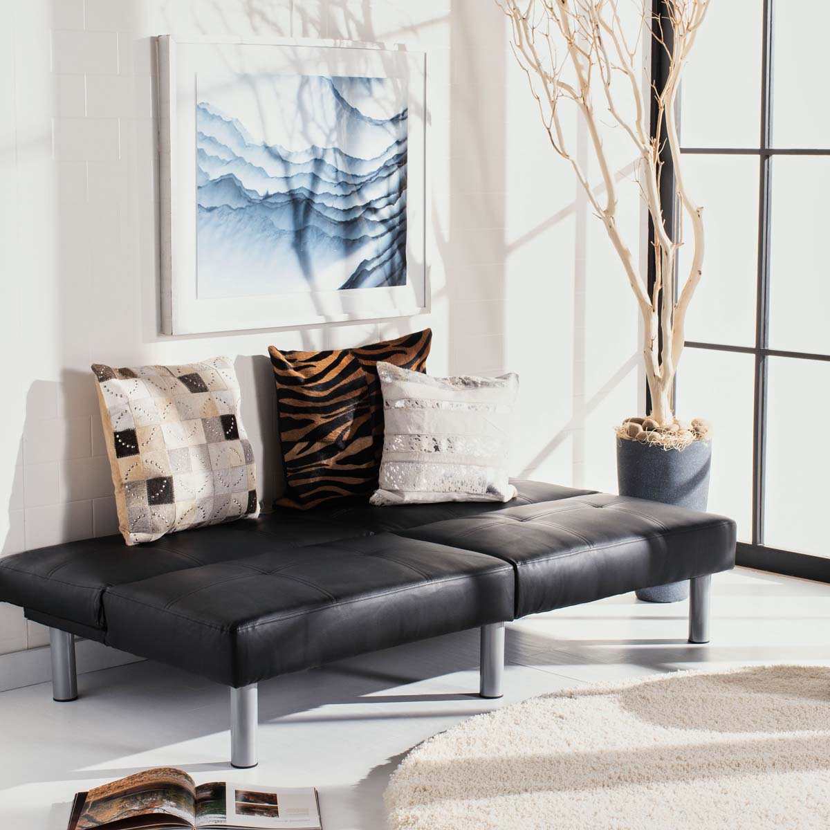 Safavieh Noho Foldable Futon Bed , LVS2002 Decor Market