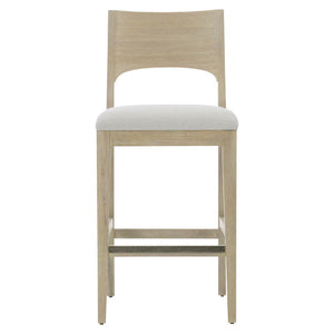 Bernhardt - Solaria Wood Back Bar Stool In Fabric B581 - 310588