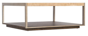 Hooker Furniture - Hammon Travertine/Metal Square Coffee Table - M11-80110-00