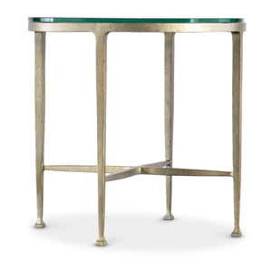 Hooker Furniture - Cora Glass Top Round Side Table - Gold - M14-80113-95