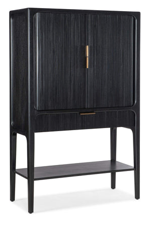 Hooker Furniture - Archer Tambour Cabinet (Black) - Black - M22-50330-99