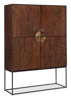 Hooker Furniture - Vinca Carved Cabinet - Dark Wood - M26-50330-89