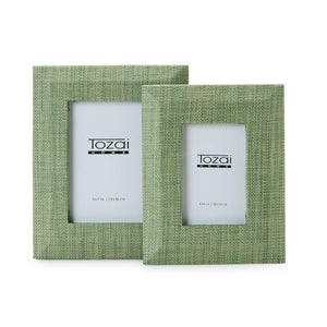 Tozai Home Monaco Green Grass Set of 2 Photo Frame - MAC104GRN-S2