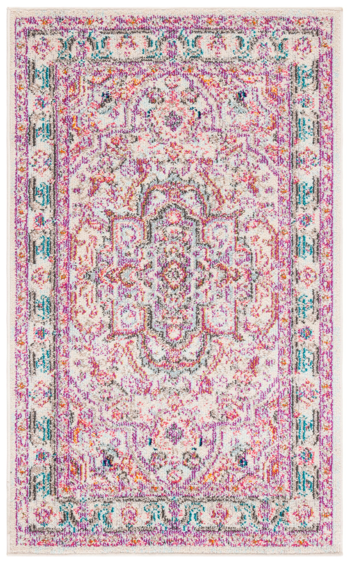 BEIGE / FUCHSIA