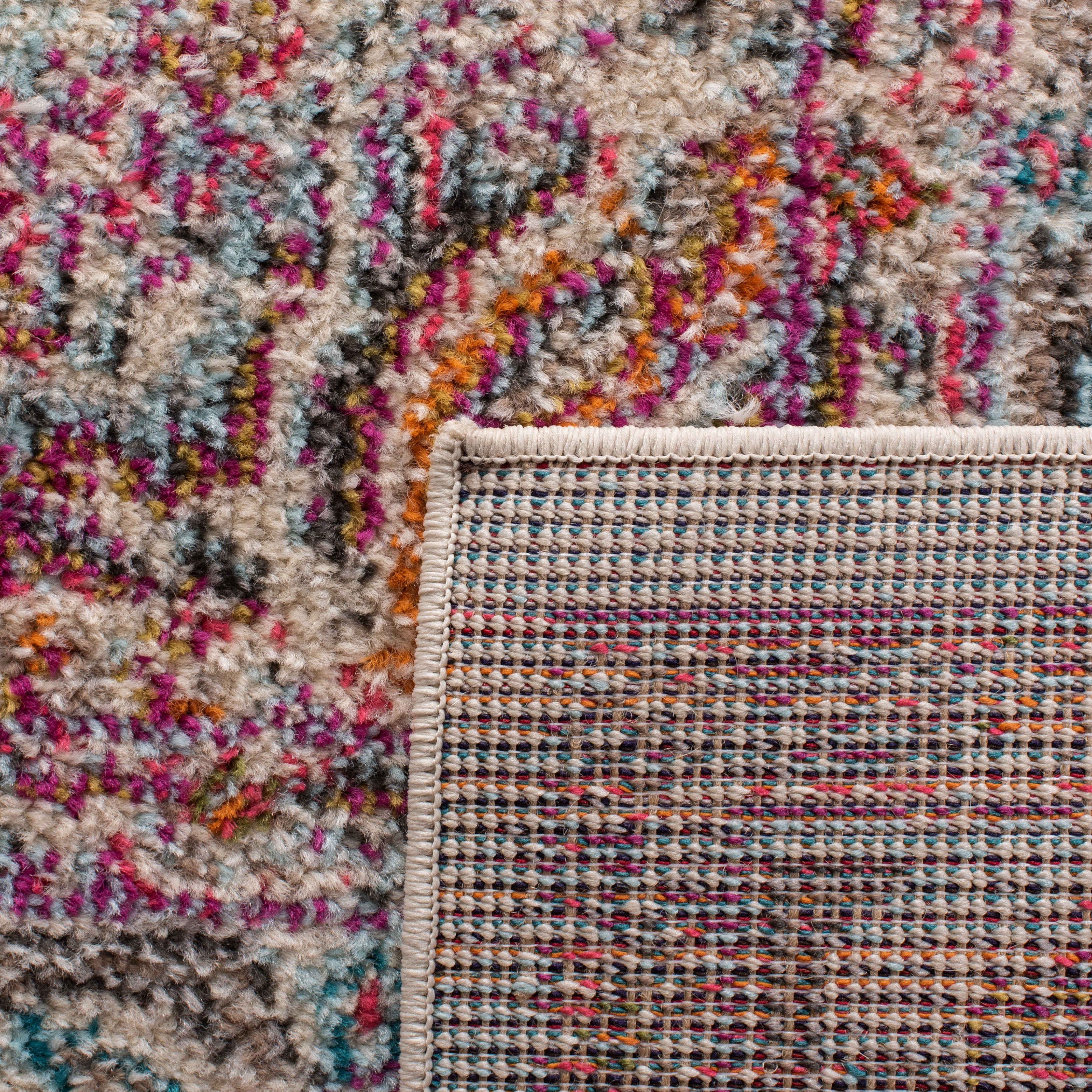 BEIGE / FUCHSIA