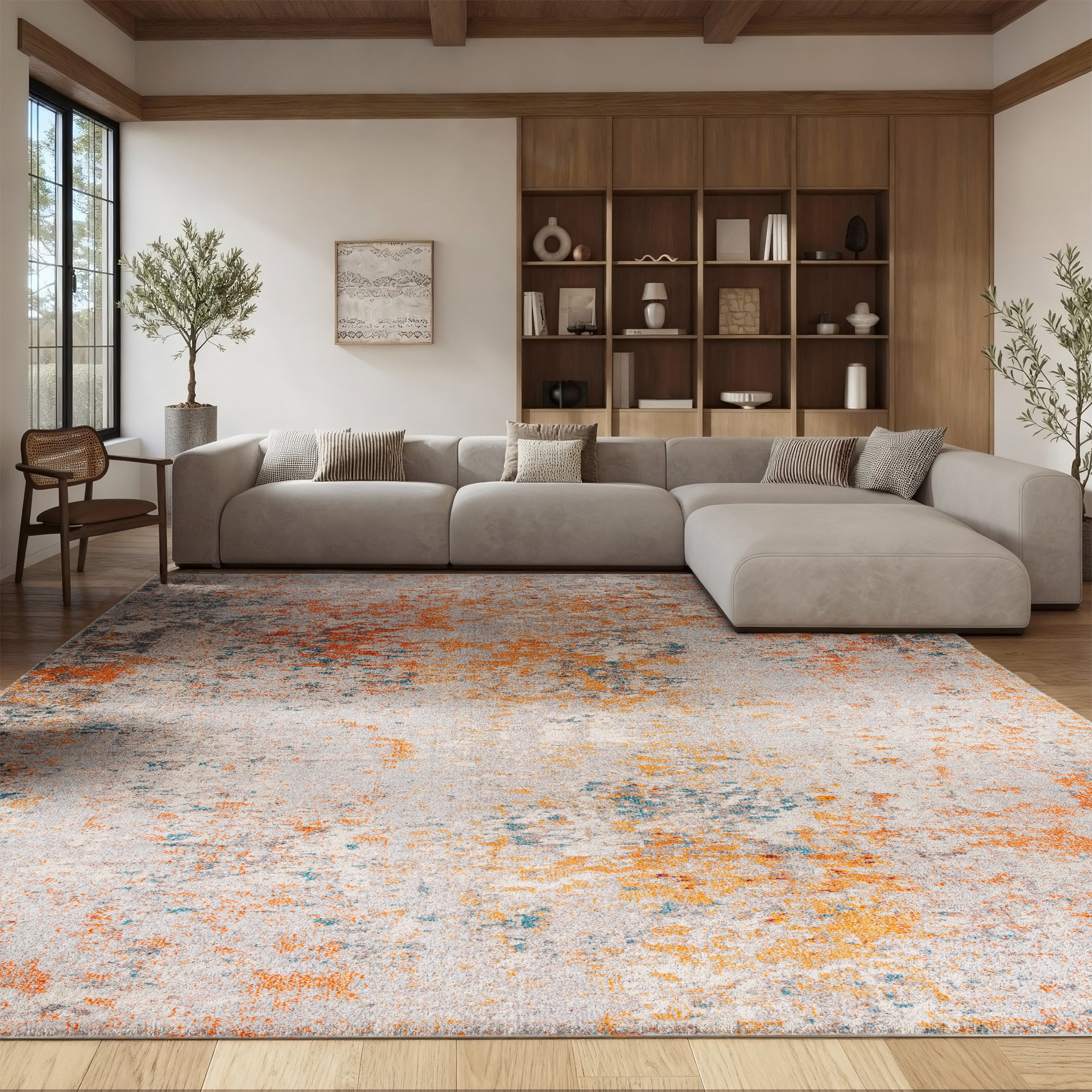 IVORY / ORANGE