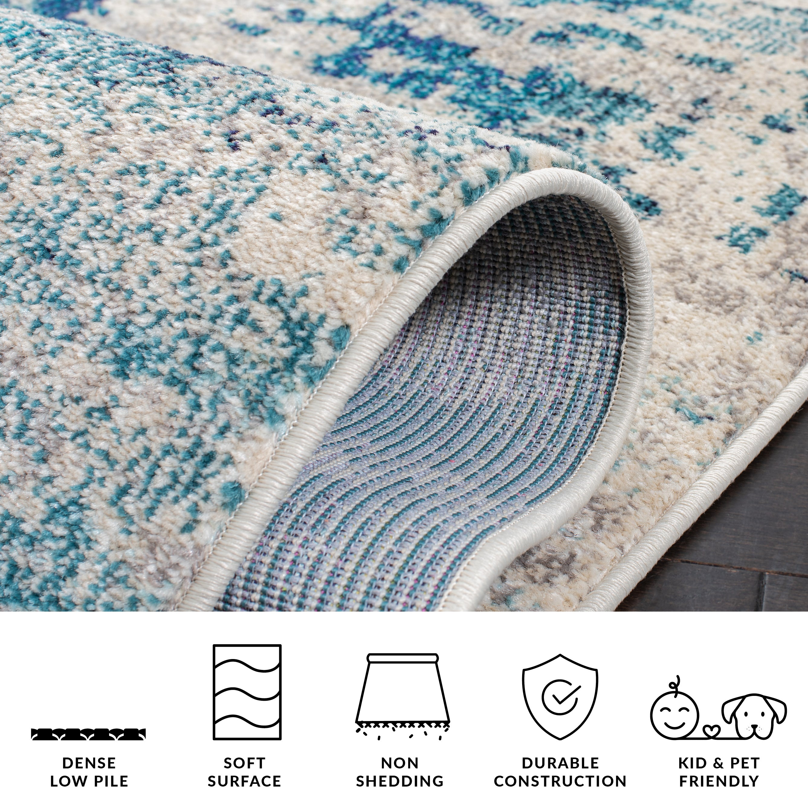 IVORY / TURQUOISE