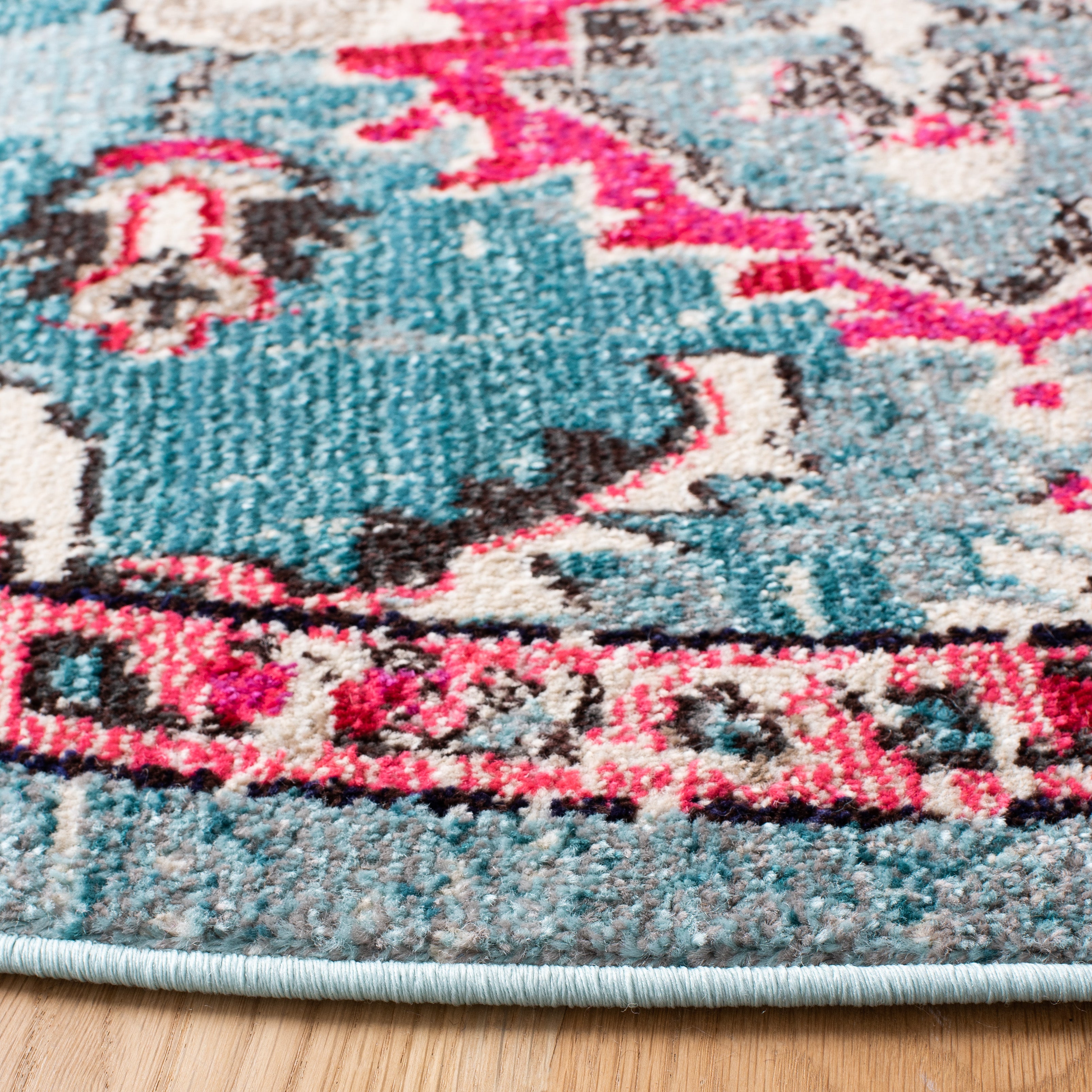 LIGHT BLUE / FUCHSIA