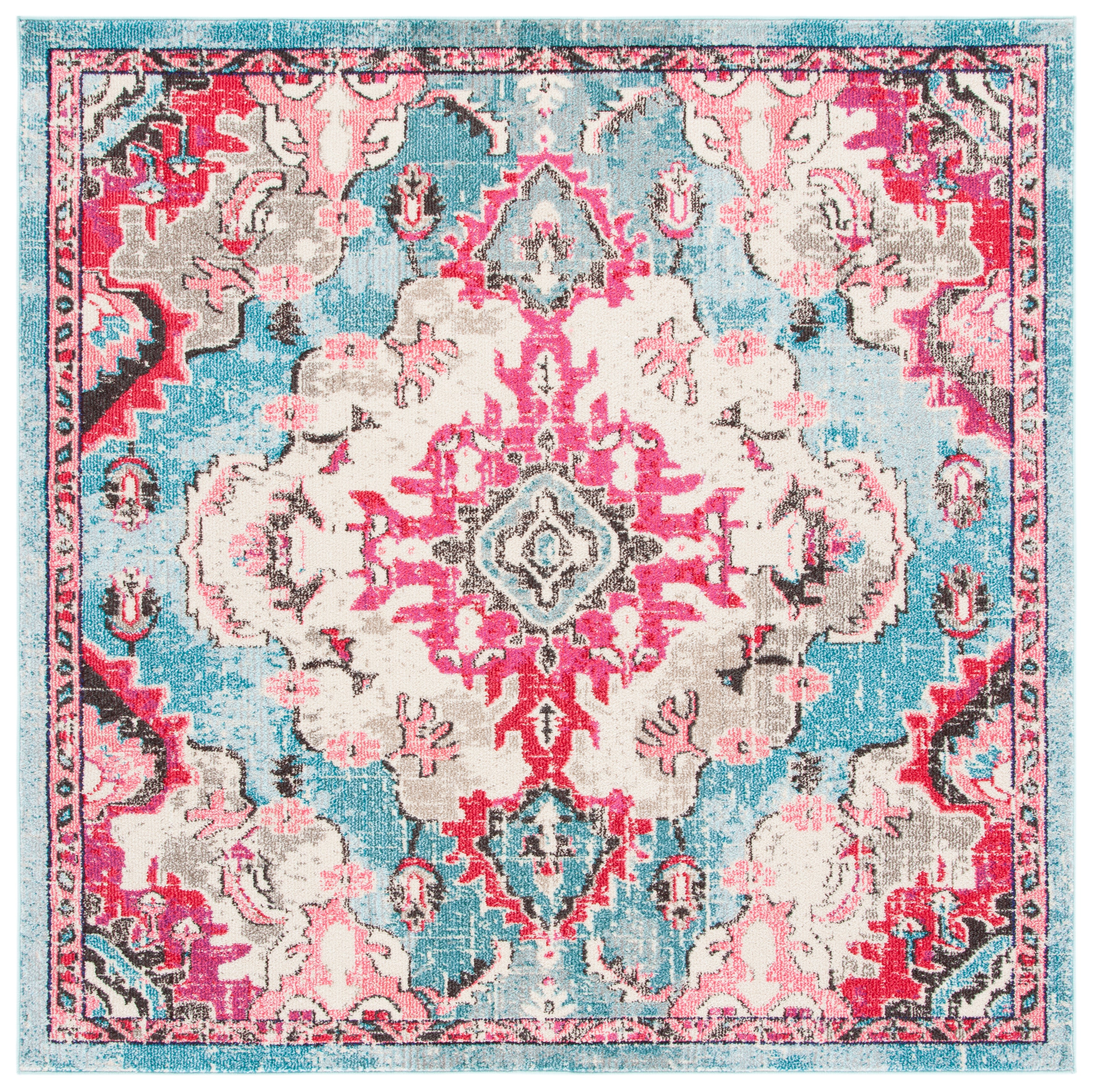 LIGHT BLUE / FUCHSIA