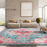 LIGHT BLUE / FUCHSIA