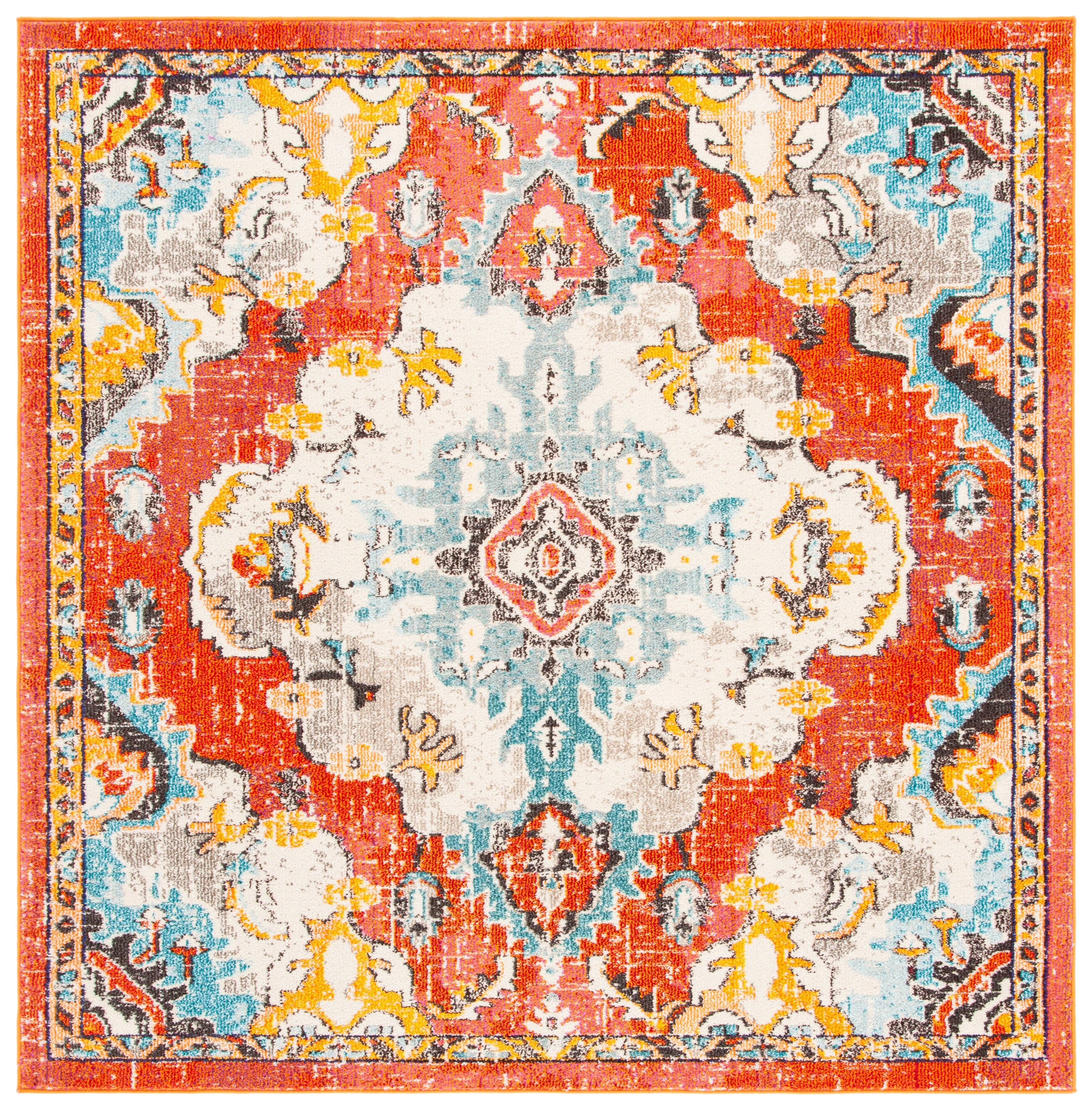 ORANGE / LIGHT BLUE