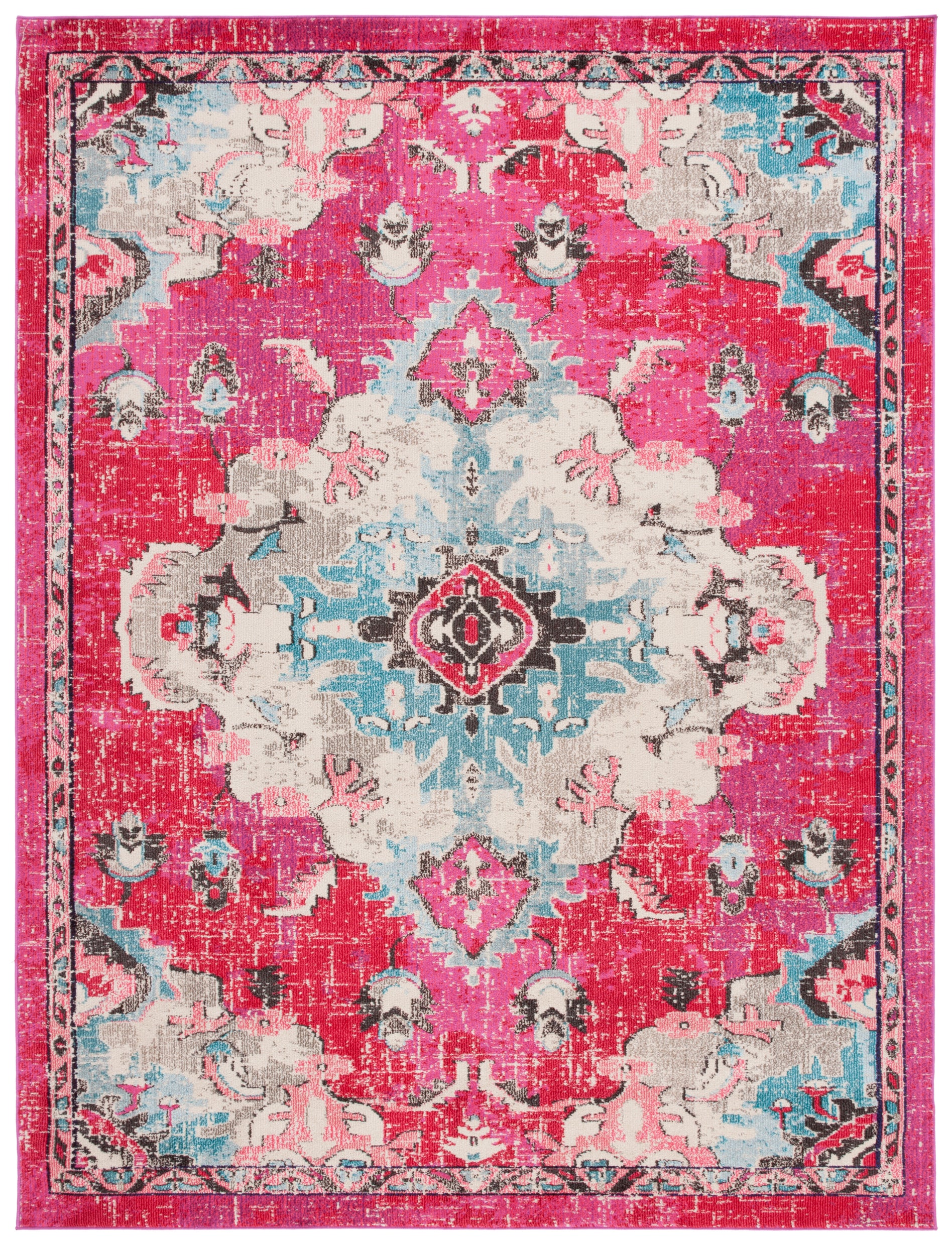 FUCHSIA / LIGHT BLUE