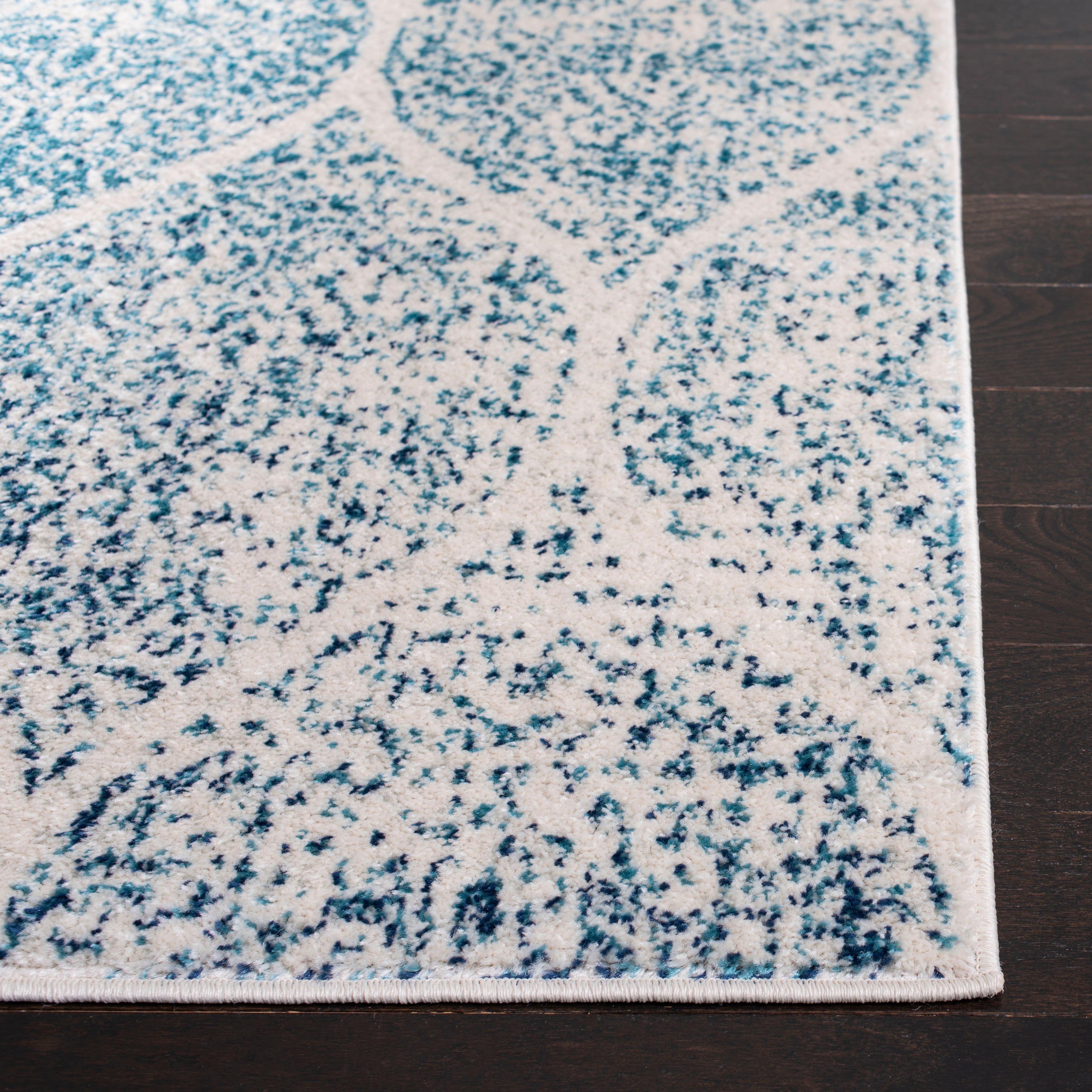 CREAM / TURQUOISE