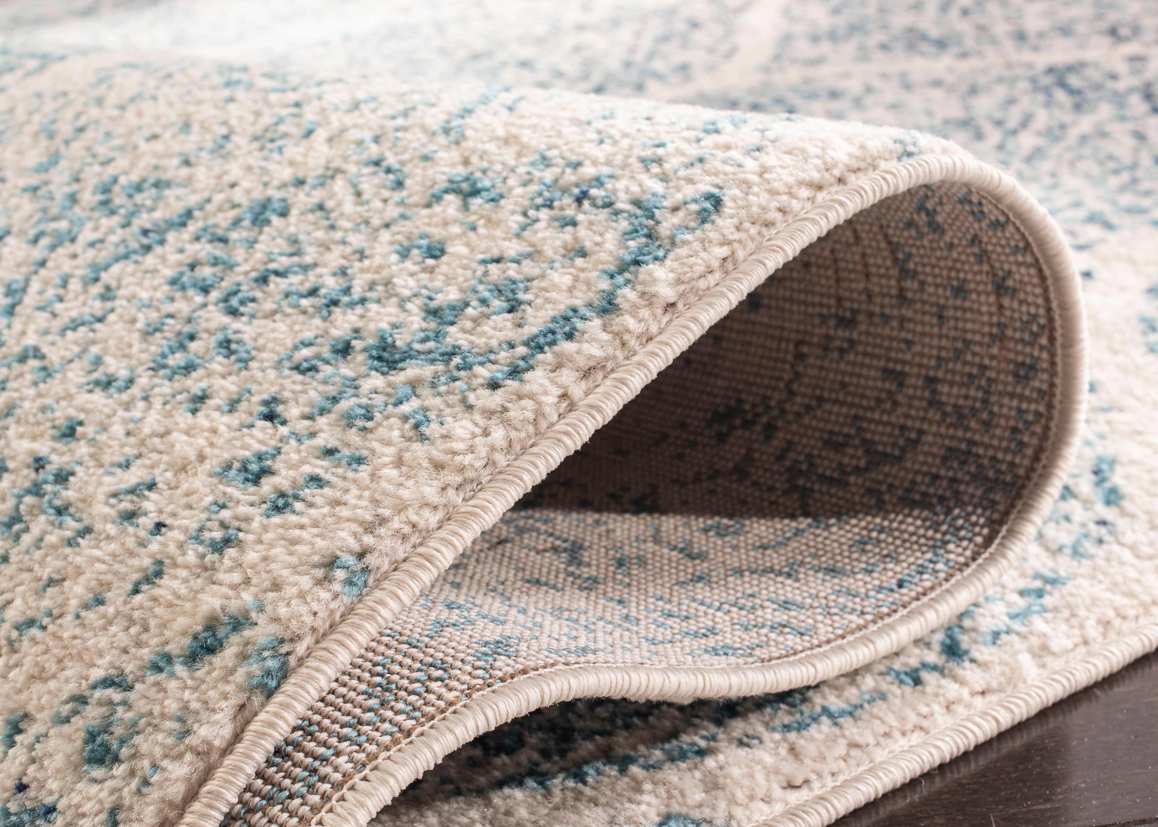 CREAM / TURQUOISE