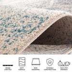 CREAM / TURQUOISE