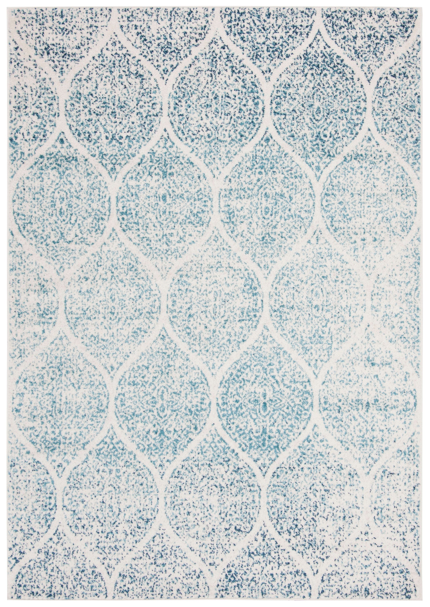 CREAM / TURQUOISE