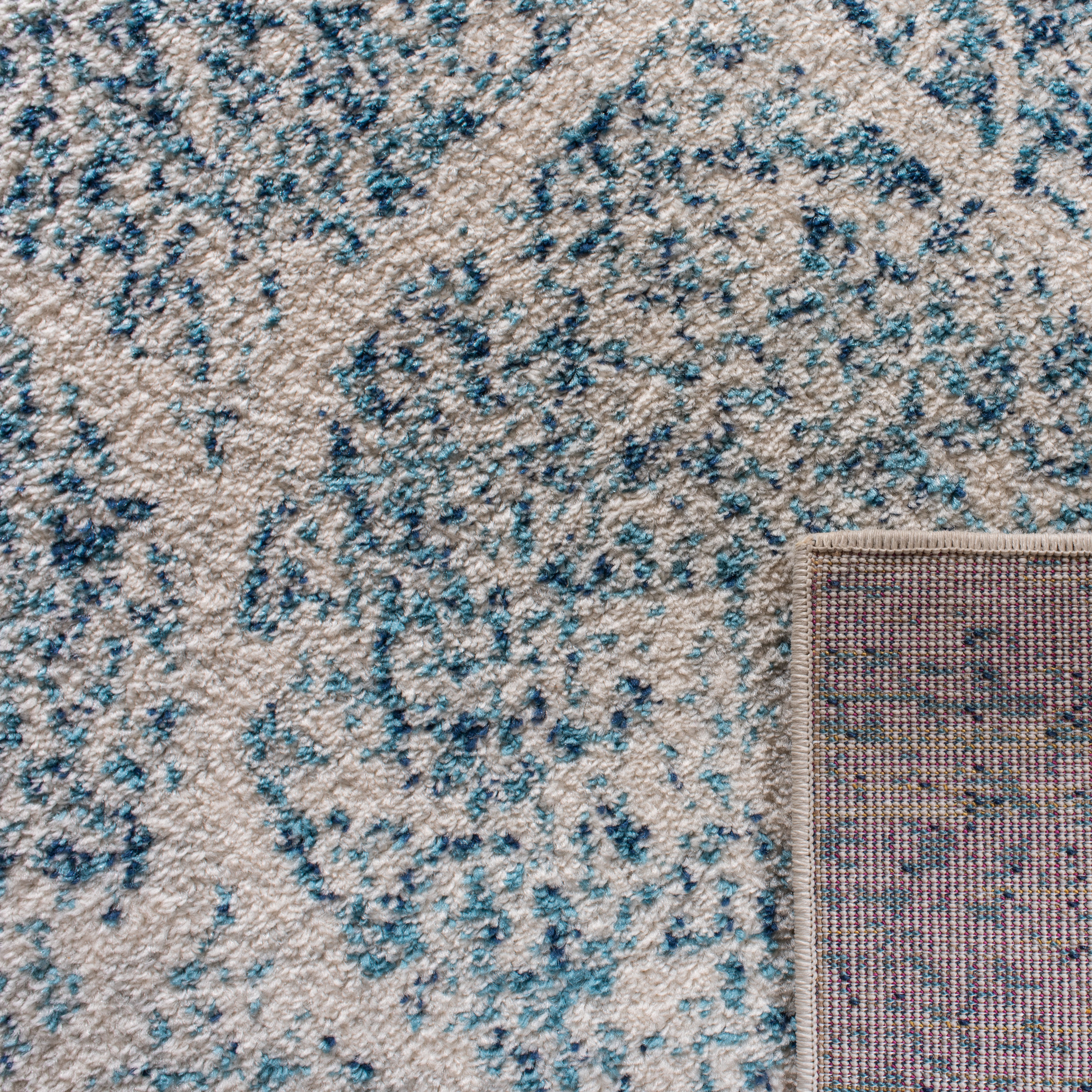 CREAM / TURQUOISE