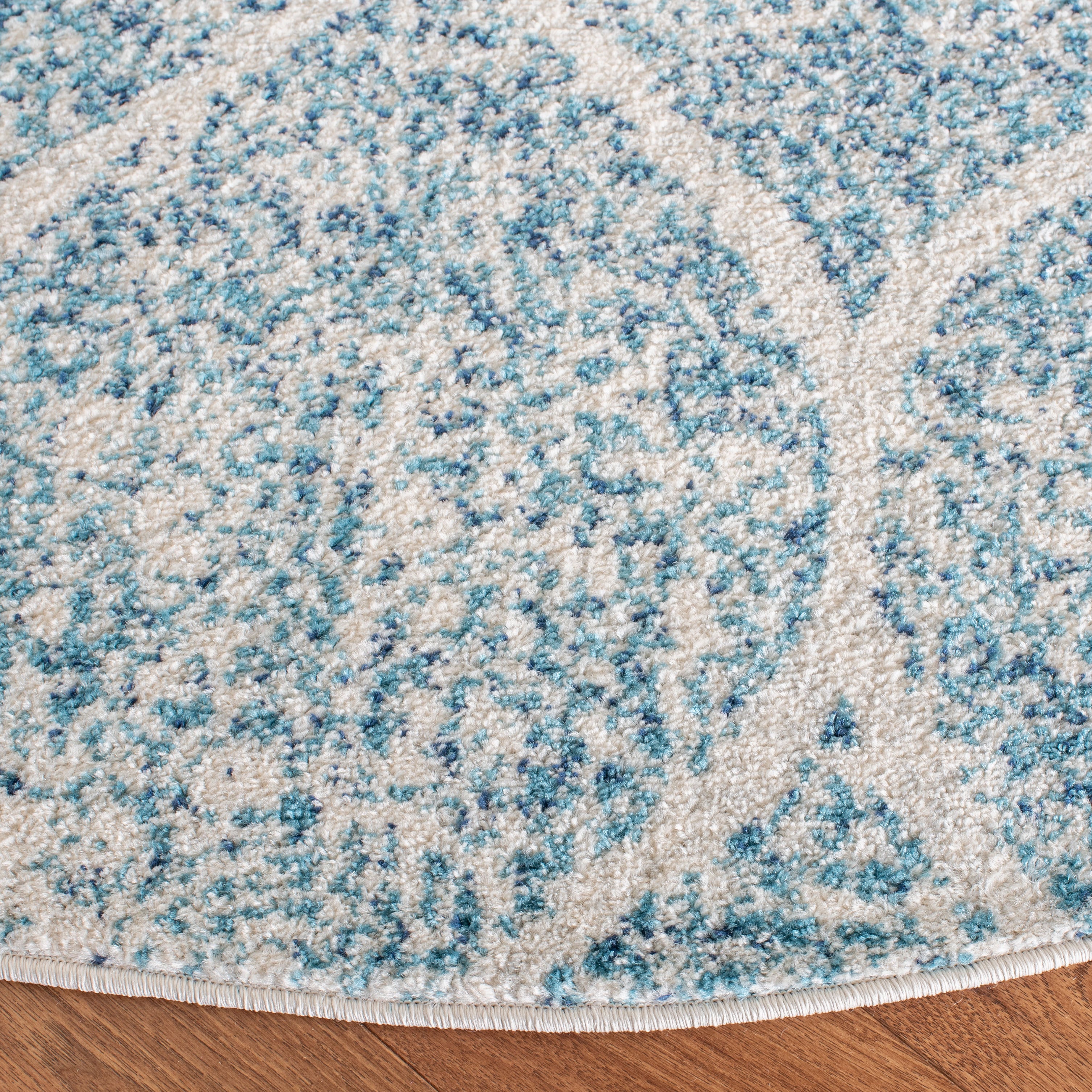 CREAM / TURQUOISE
