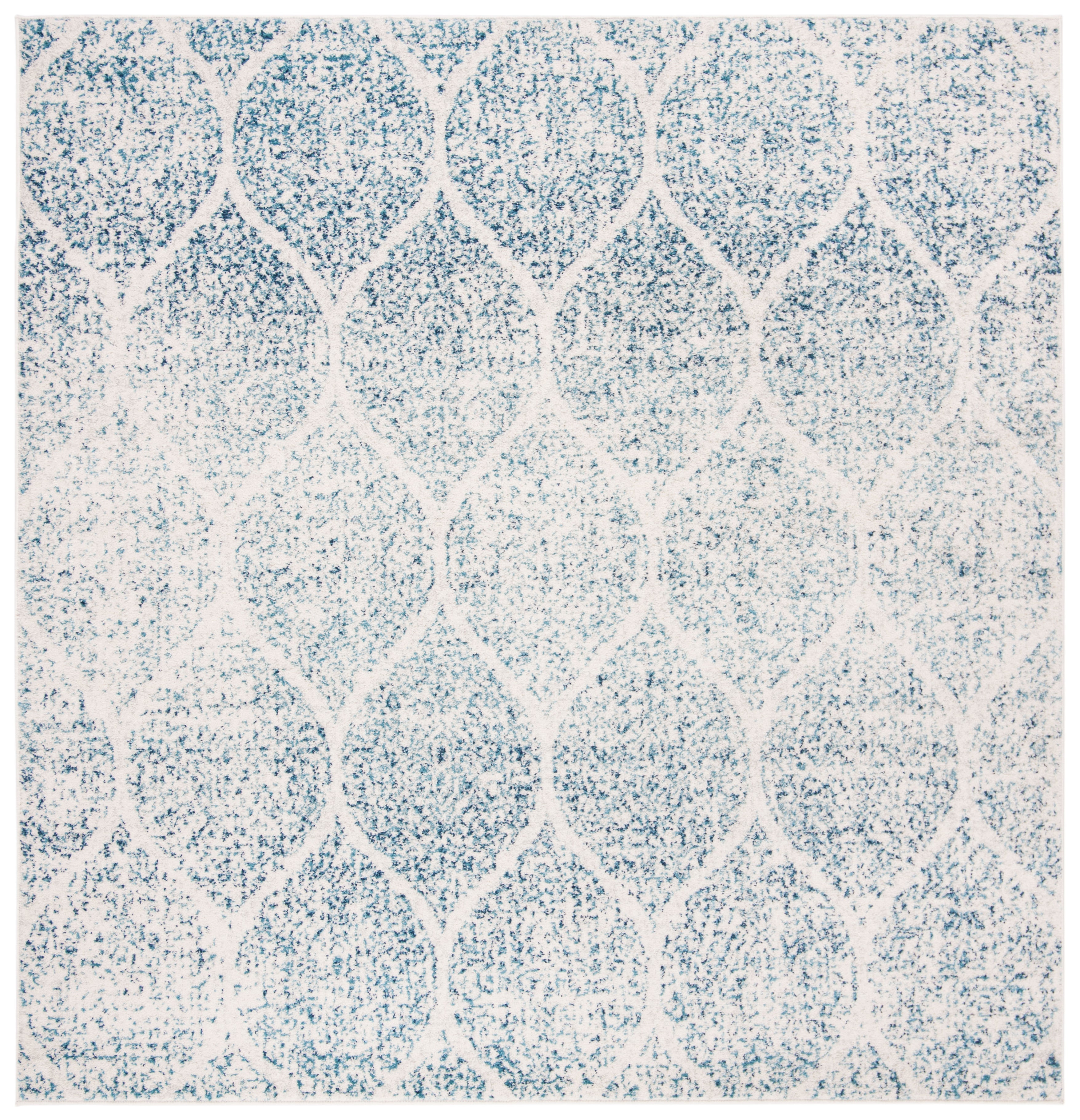 CREAM / TURQUOISE
