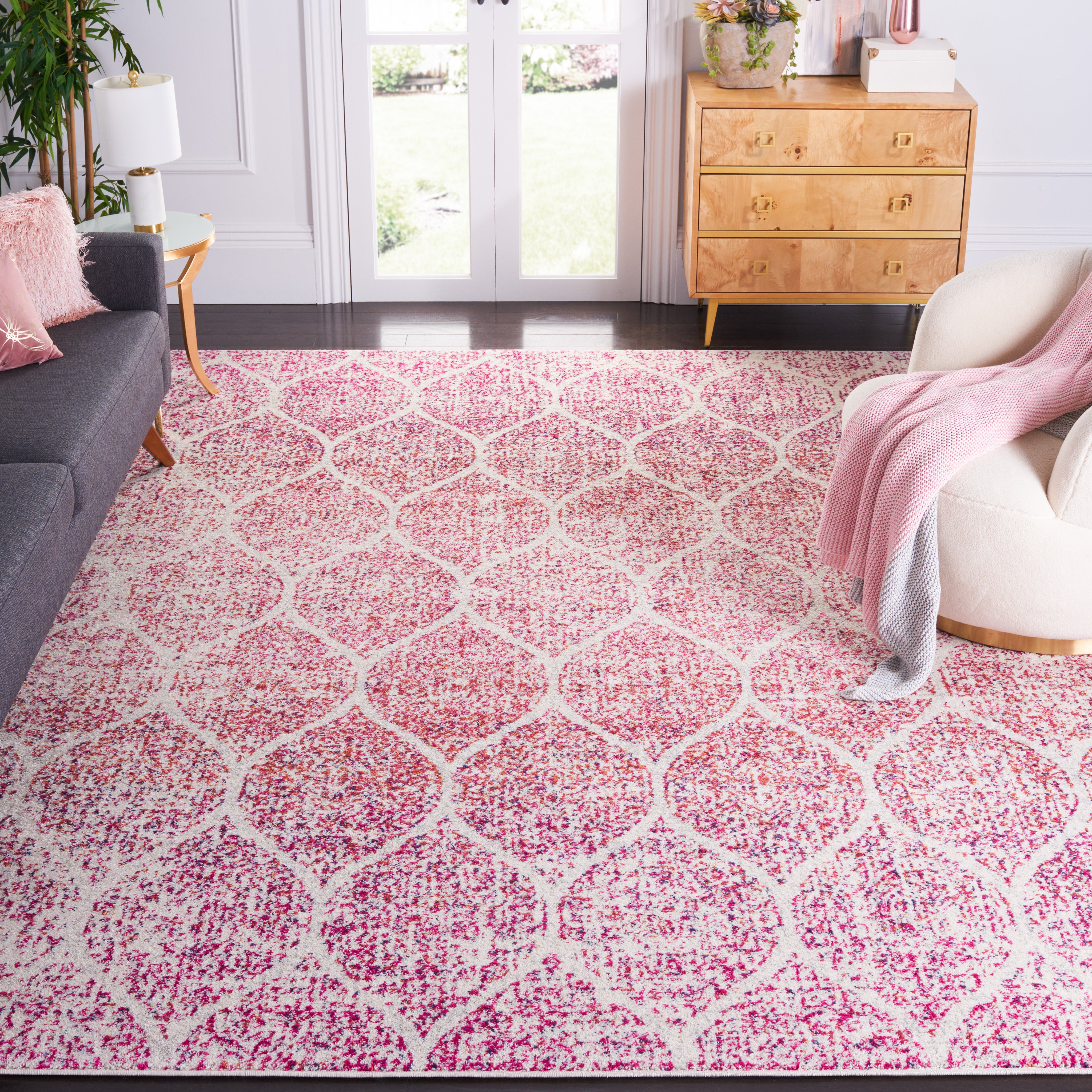 CREAM / FUCHSIA