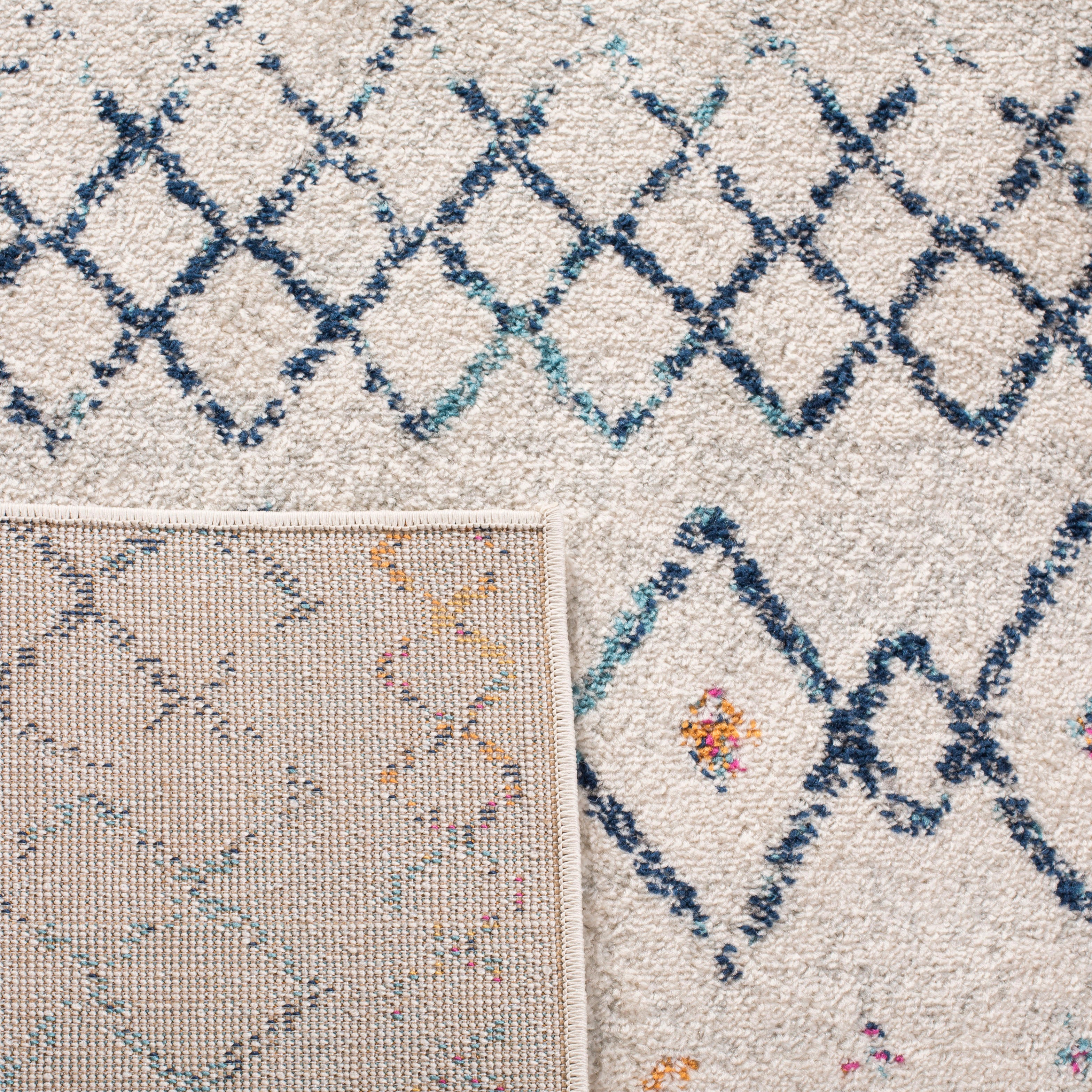 IVORY / DARK BLUE