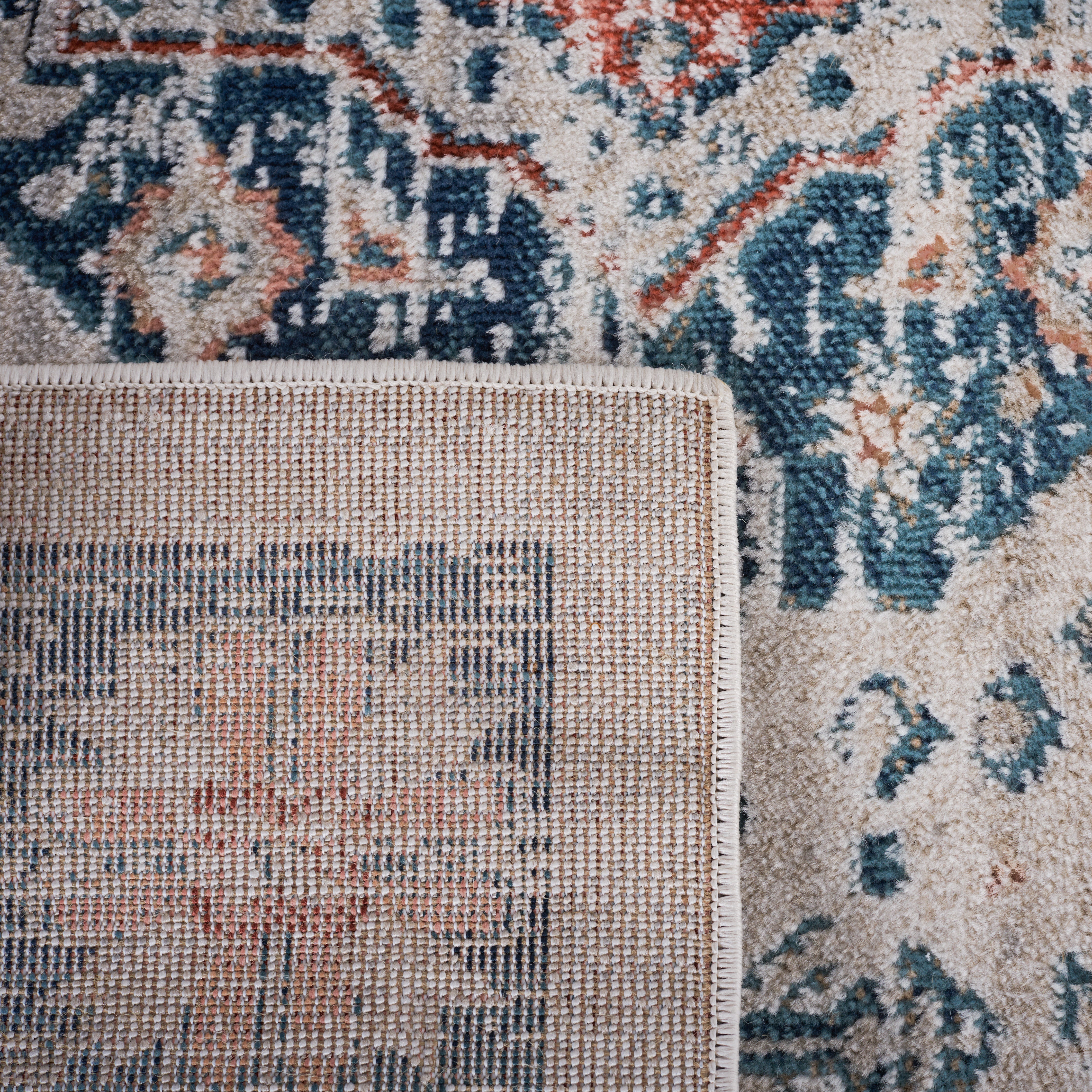 BEIGE / BLUE