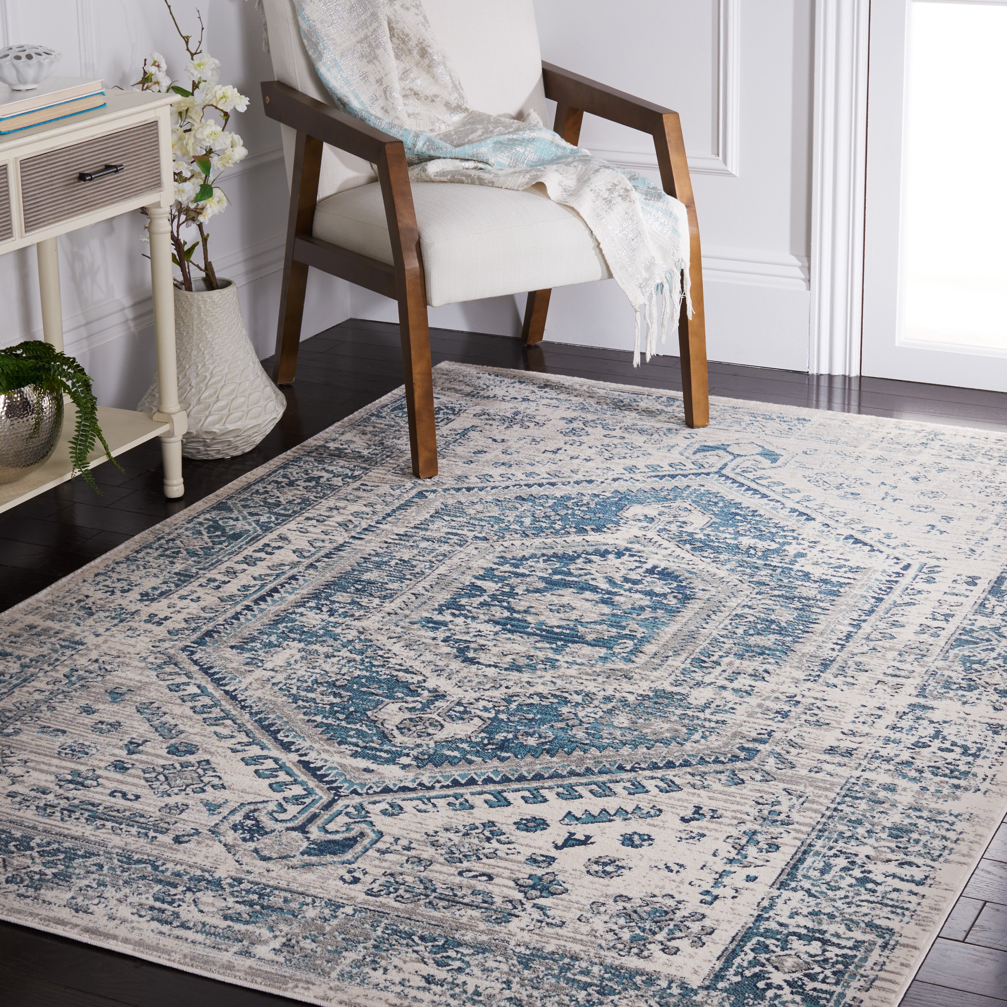 BLUE / IVORY