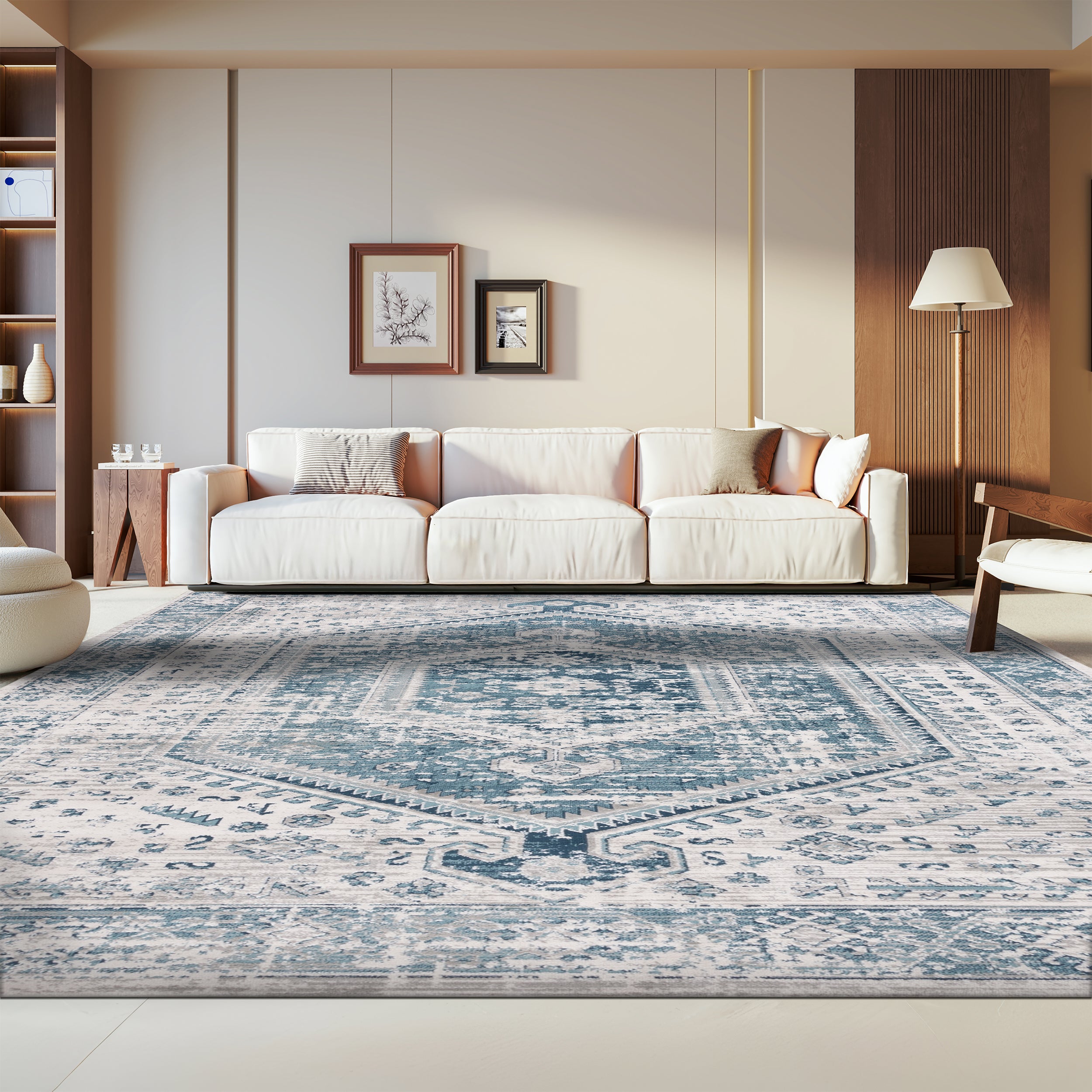 BLUE / IVORY