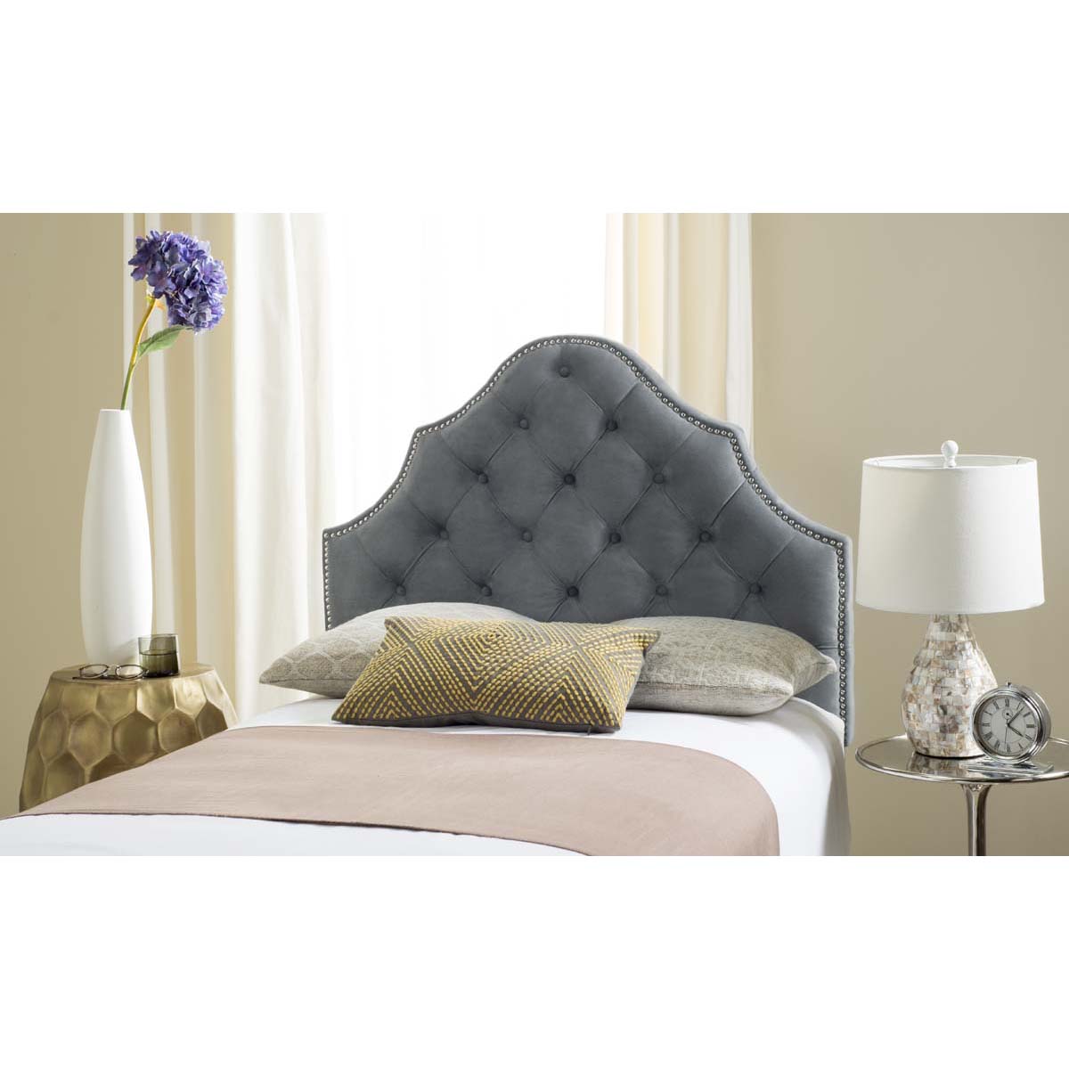 Safavieh Arebelle Headboard, MCR4035 - Grey