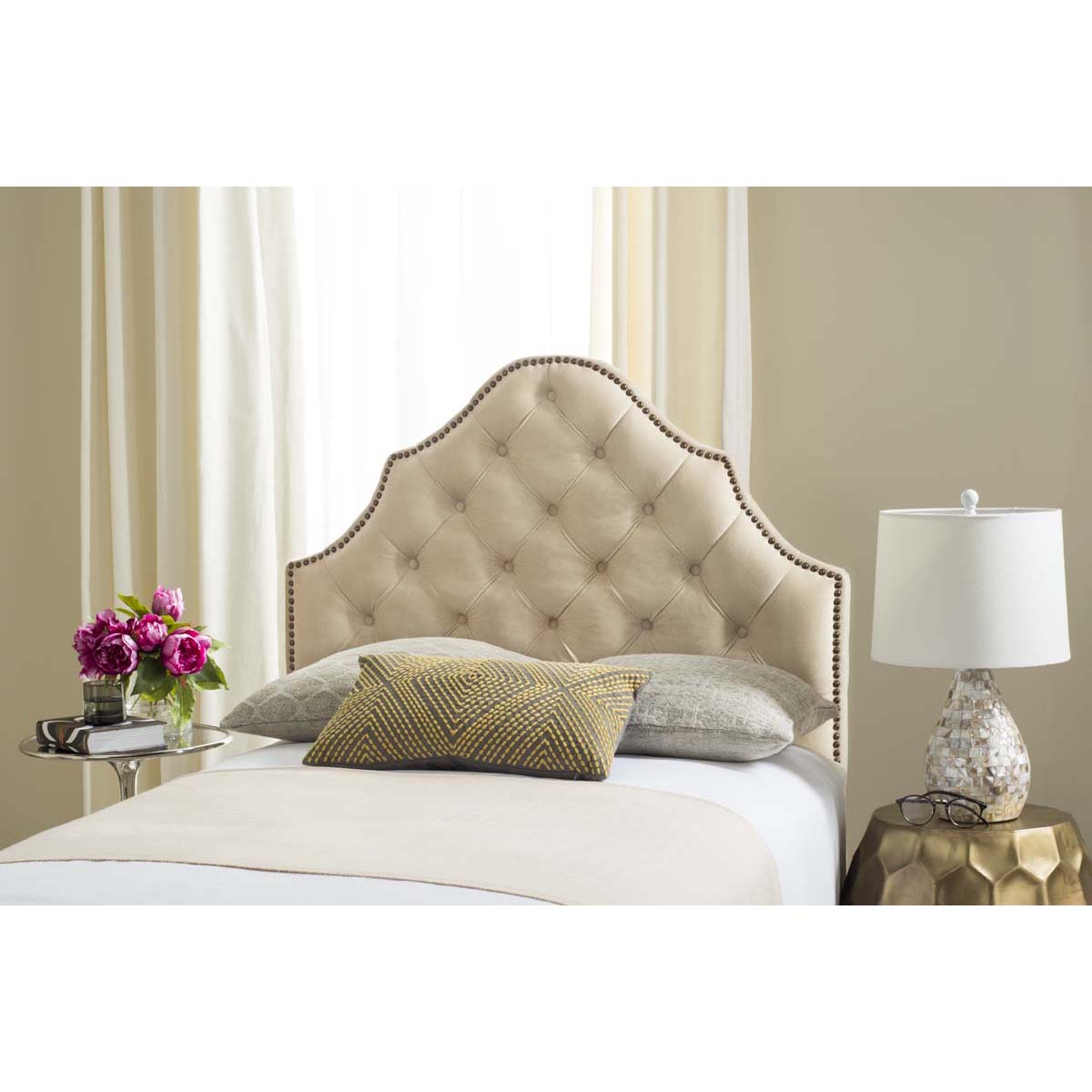 Safavieh Arebelle Headboard, MCR4035 - Buckwheat