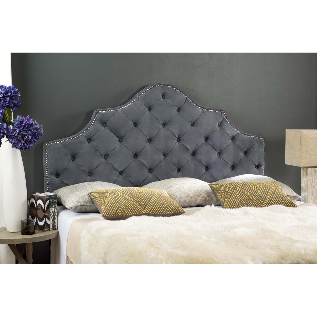 Safavieh Arebelle Headboard, MCR4035 - Grey