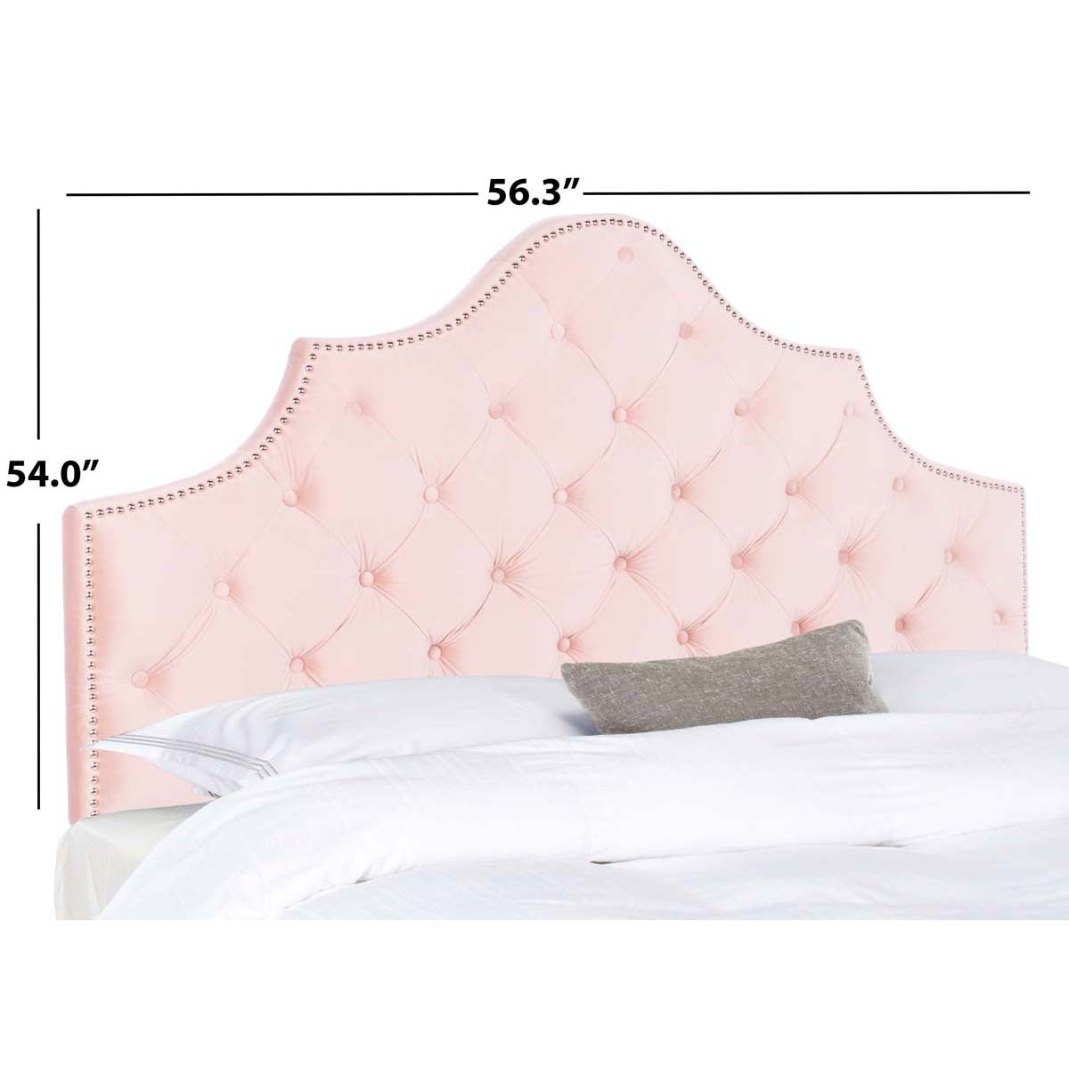Safavieh Arebelle Headboard, MCR4035 - Blush Pink