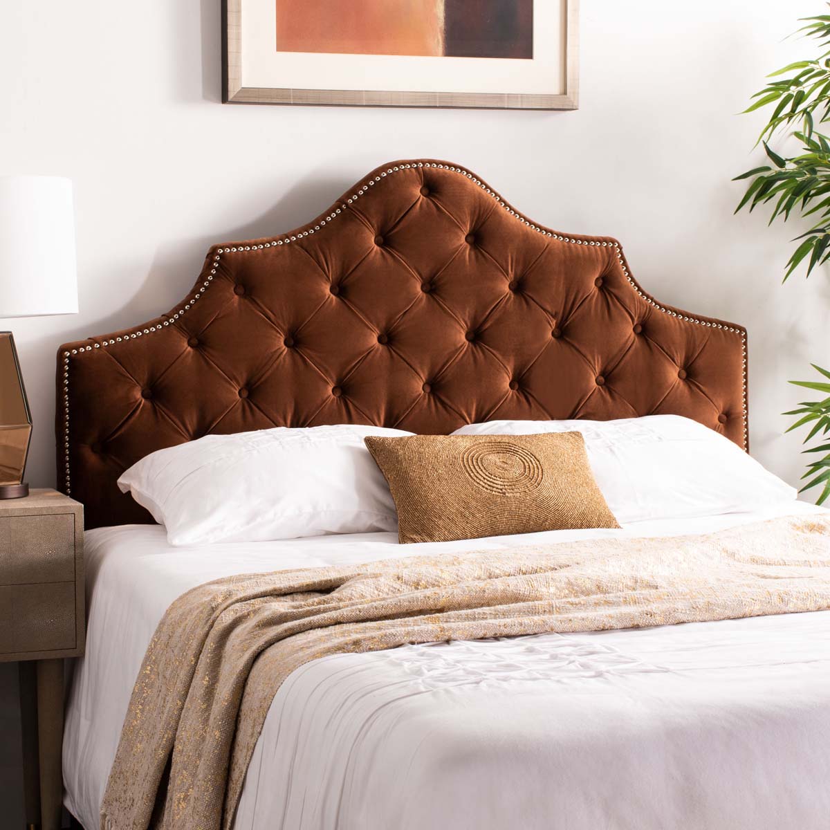 Safavieh Arebelle Headboard, MCR4035 - Chocolate