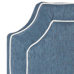Denim Blue & White Piping - Denim Blue & White Piping