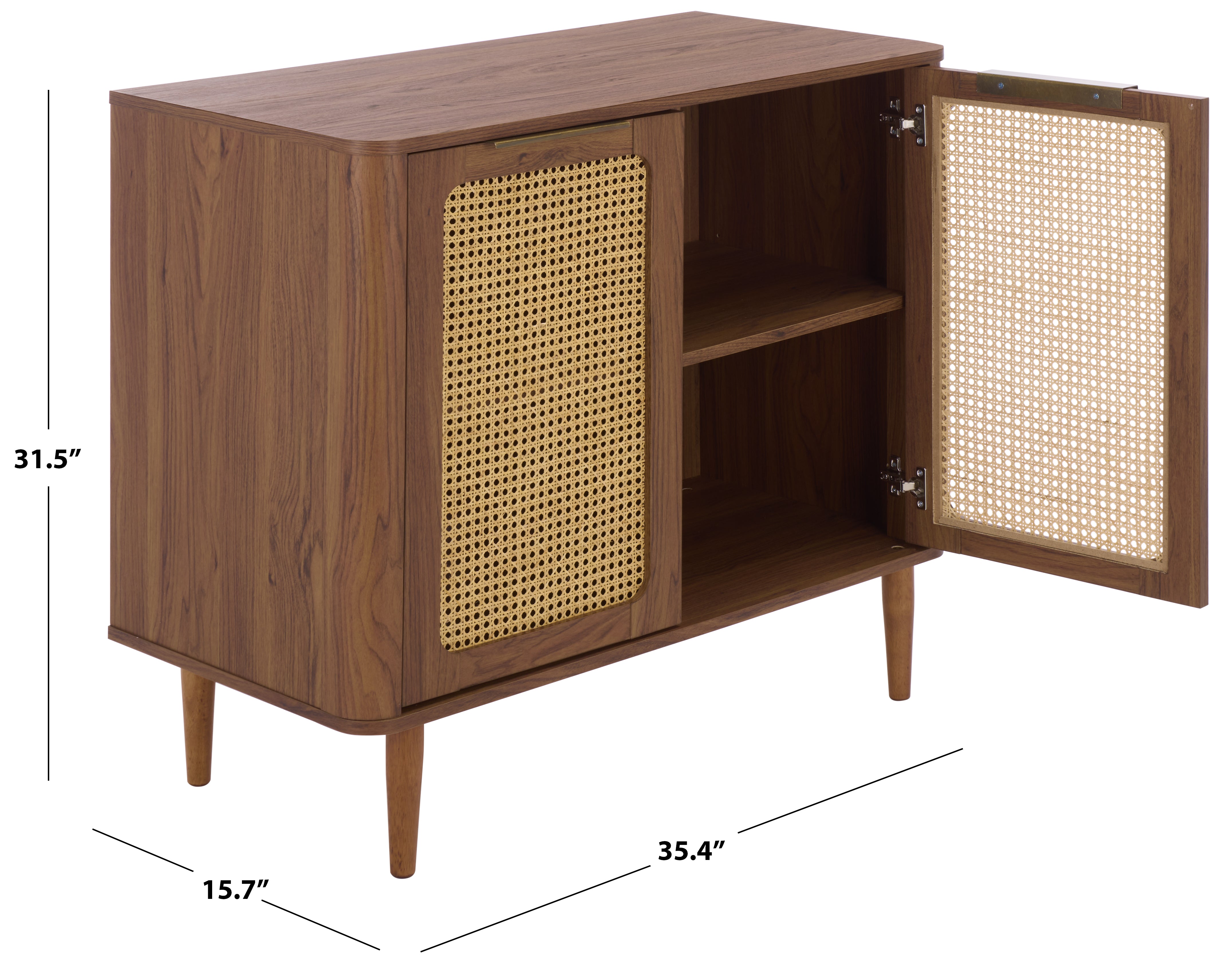 WALNUT / BRASS