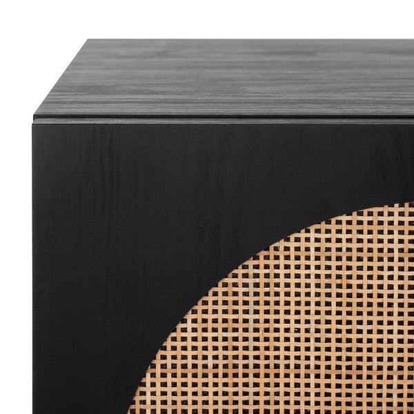 Safavieh Ophelia 2 Door 2 Shelf Media Stand, MED9615 - Black