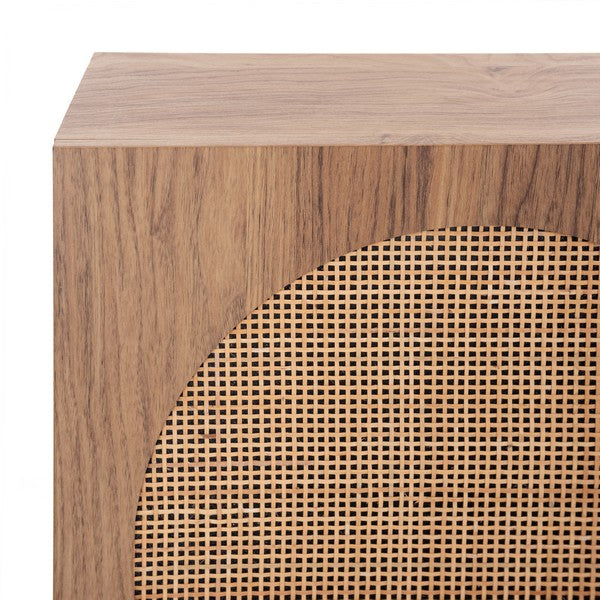 Safavieh Ophelia 2 Door 2 Shelf Media Stand, MED9615 - Oak 