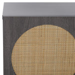 Safavieh Ophelia 2 Door 2 Shelf Media Stand, MED9615 - Distressed Black