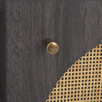 Safavieh Ophelia 2 Door 2 Shelf Media Stand, MED9615 - Distressed Black