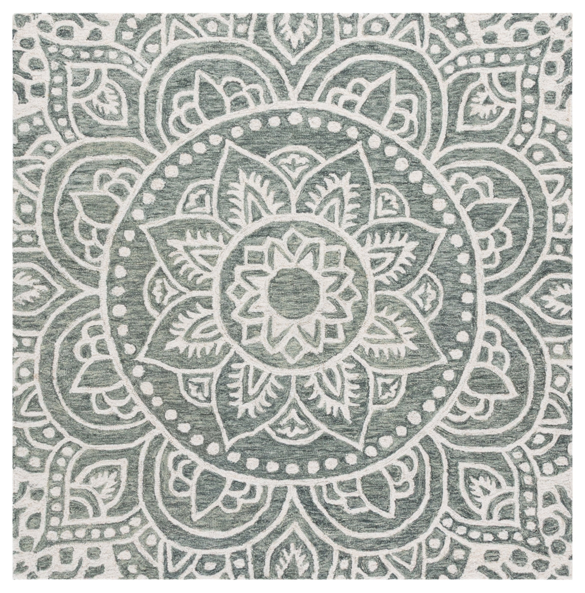 GREEN / IVORY
