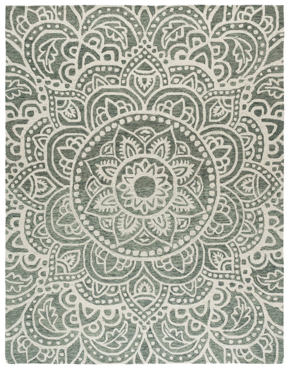 GREEN / IVORY