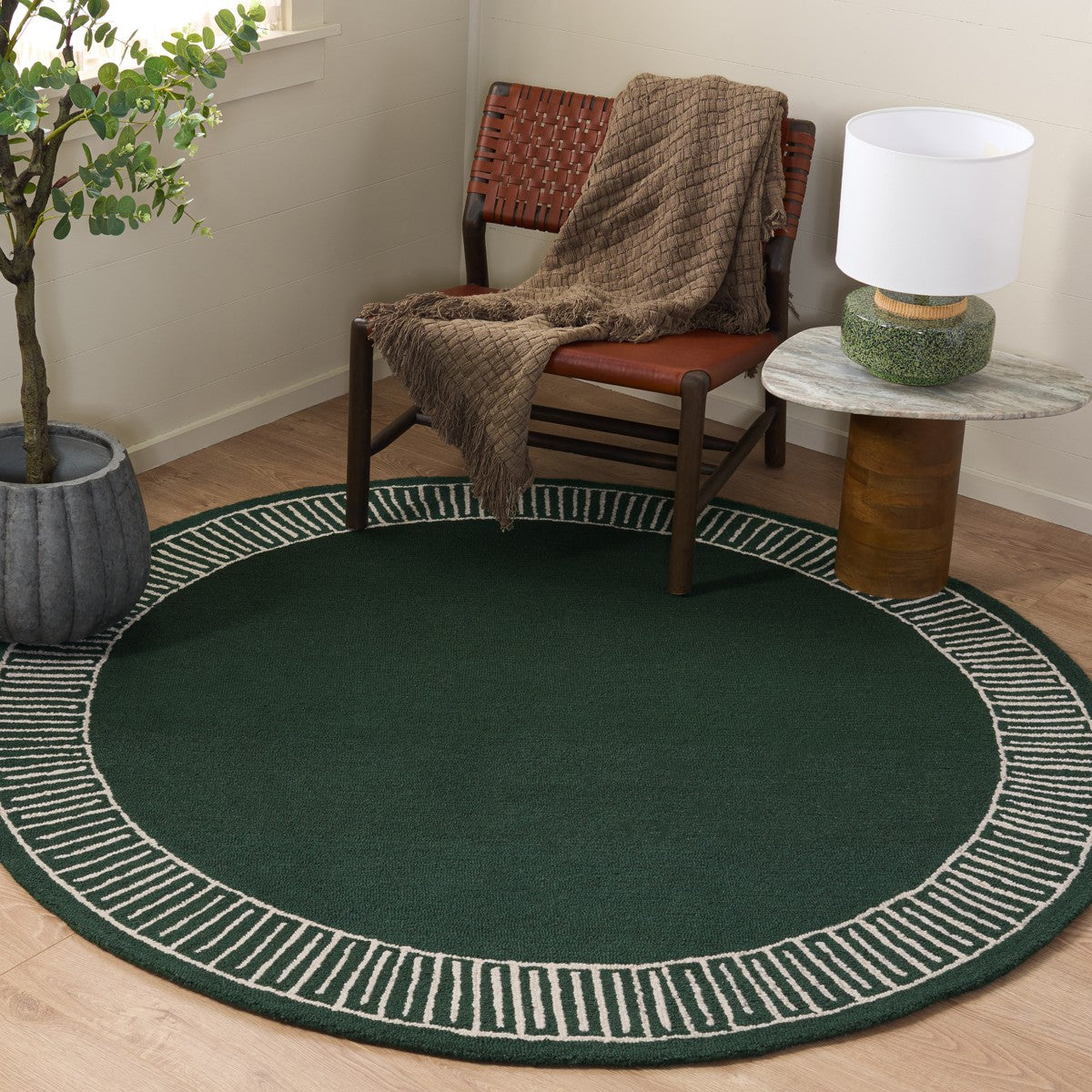 GREEN / IVORY