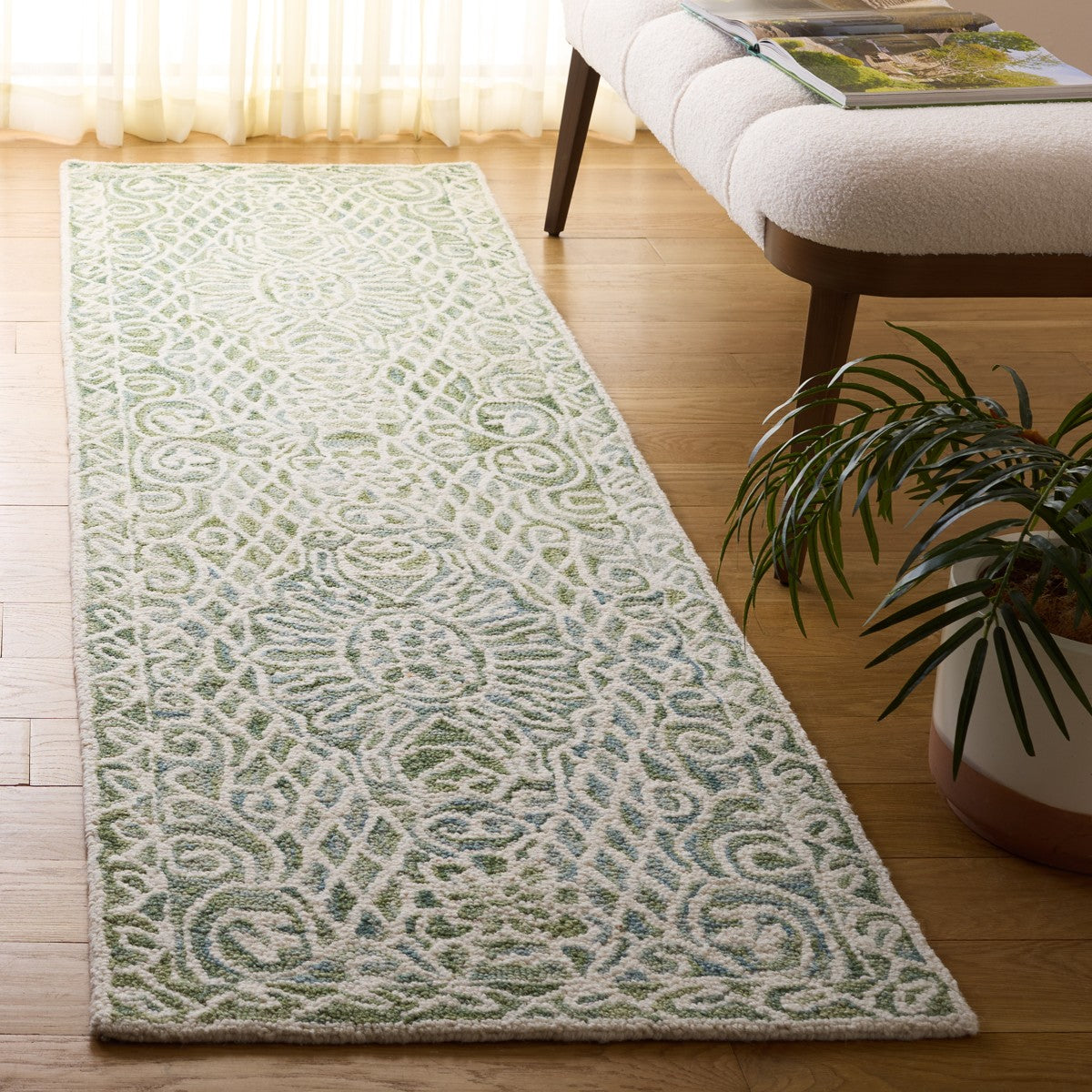 GREEN / IVORY