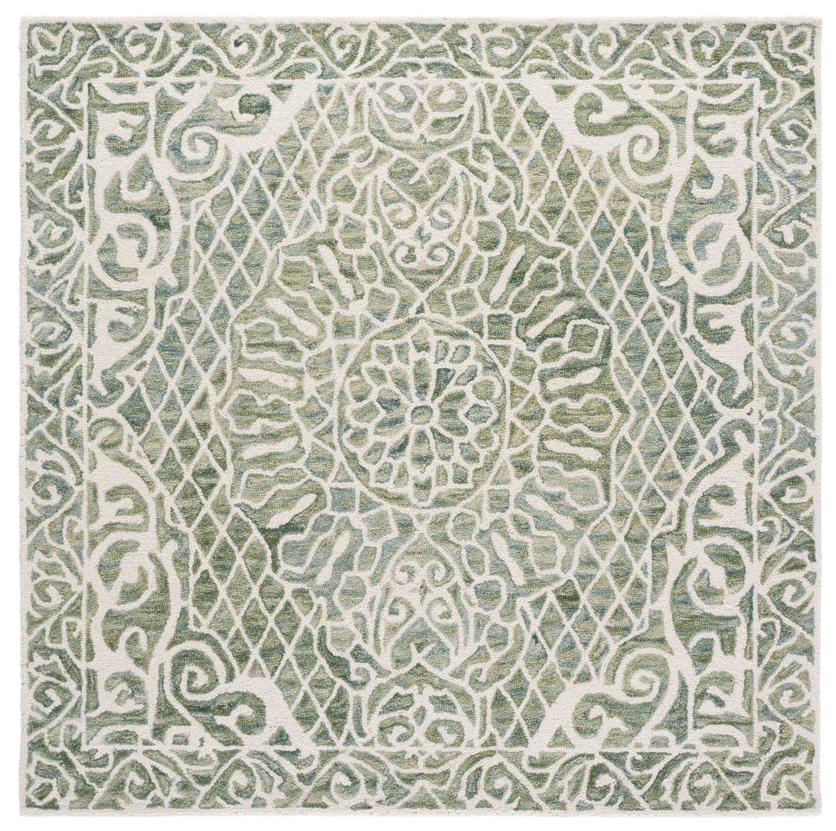 GREEN / IVORY