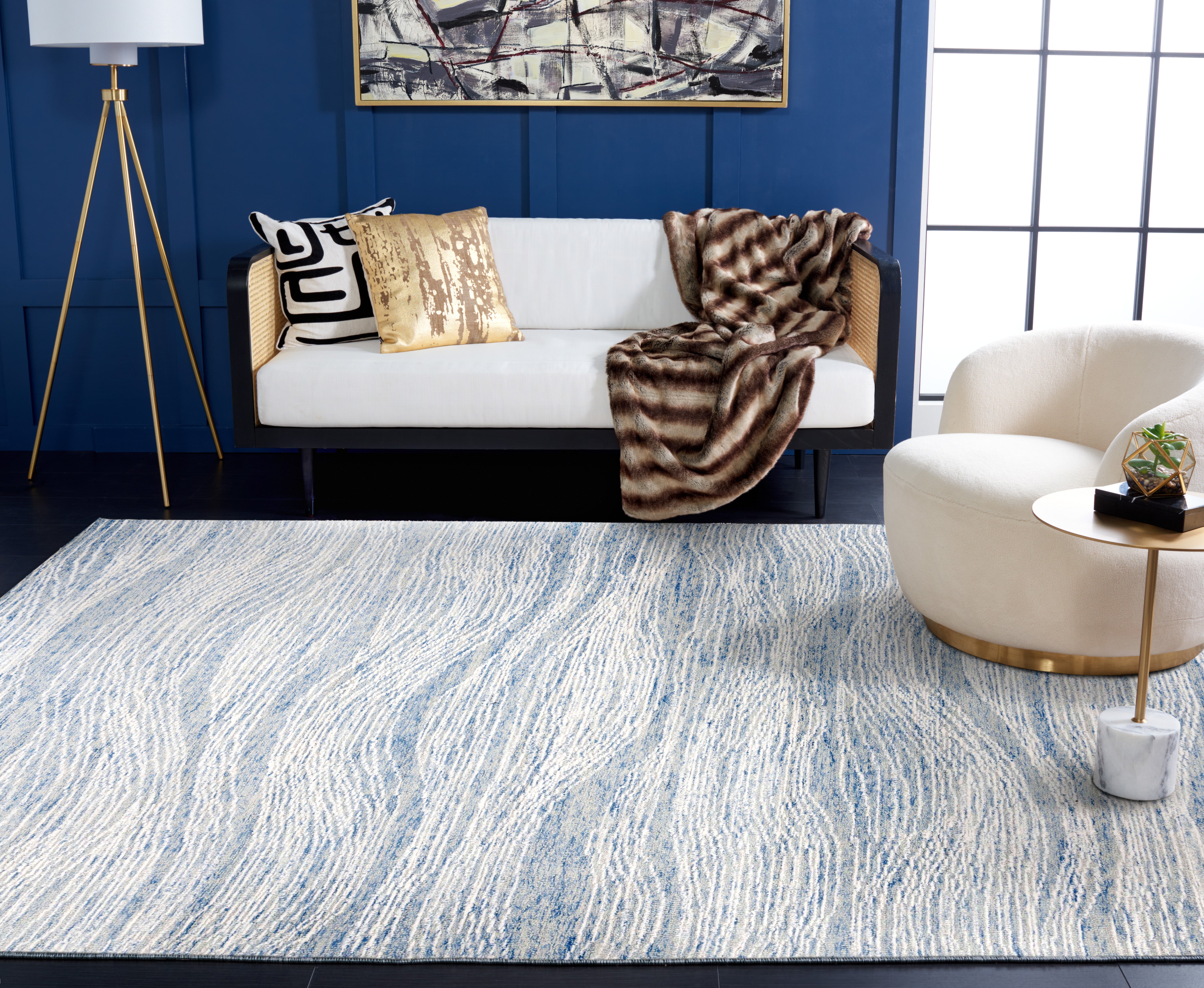 BLUE / IVORY