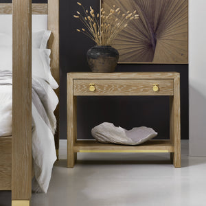 Modern History - Mirage Bedside Table - Weathered Oak - MH1102F01