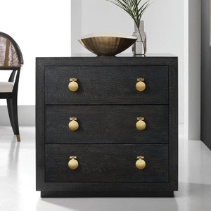 Modern History - Mirage Bedside Chest - Black Lacewood - MH1115F02