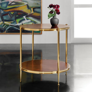 Modern History - Kristin Two Tier Round End Table - MH1116F01
