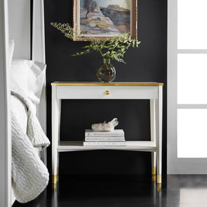 Modern History - Niles Bedside Table - White - MH1150F01