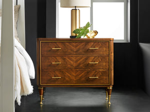 Modern History - Walnut Swirl Bedside Chest  - MH1176F01